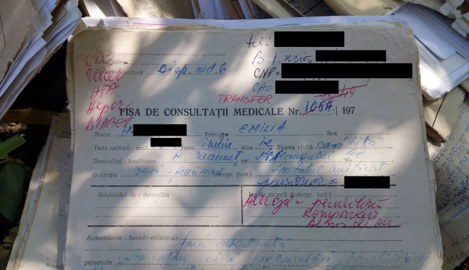DREPTURILE PACIENTULUI, CĂLCATE ÎN PICIOARE! Documente medicale aruncate la pubelă, în văzul tuturor - actmedical-1505372334.jpg