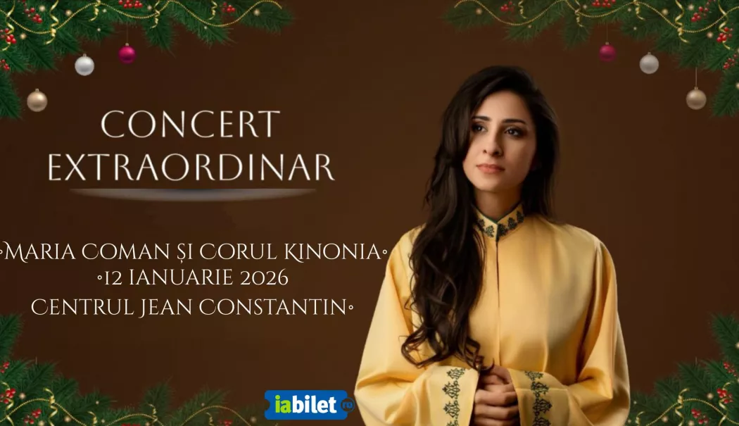 Concert special Maria Coman și Corul Kinonia, pe scena Centrului ”Jean Constantin” - afis-1768150060.webp