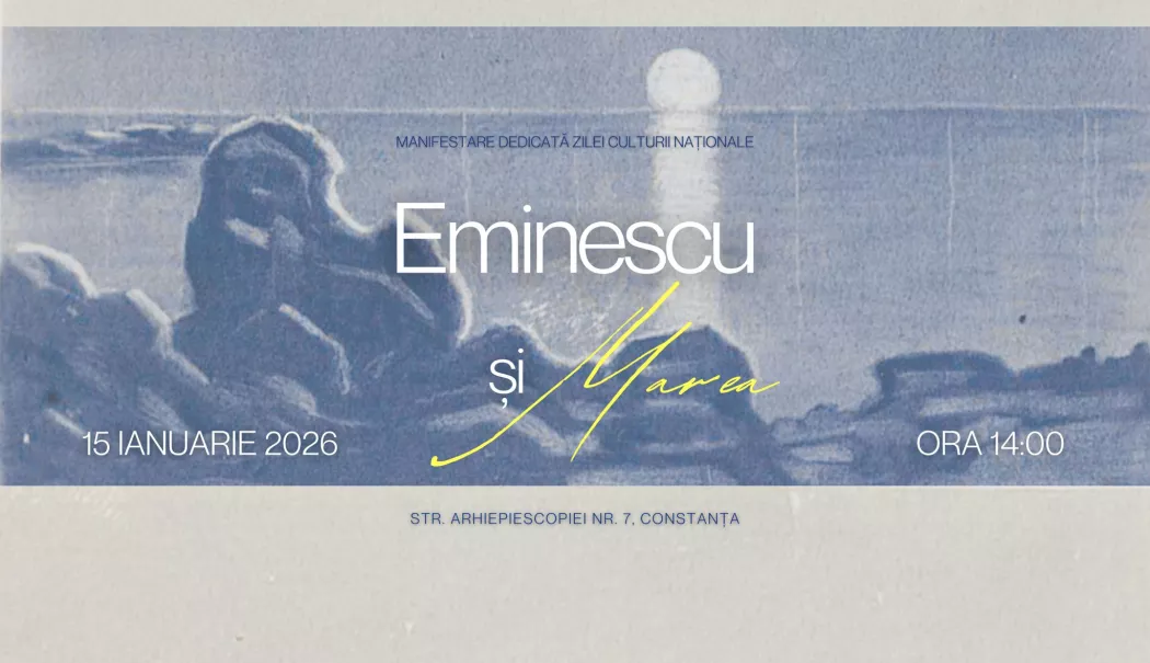 Marea în universul eminescian, evocată la Muzeul de Istorie Constanța - afis-eminescu-landscape-1768319427.webp