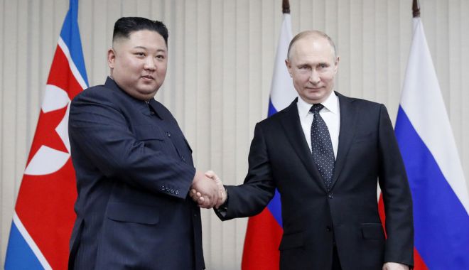 A început primul summit Putin-Kim, la Vladivostok - ainceput-1556195240.jpg