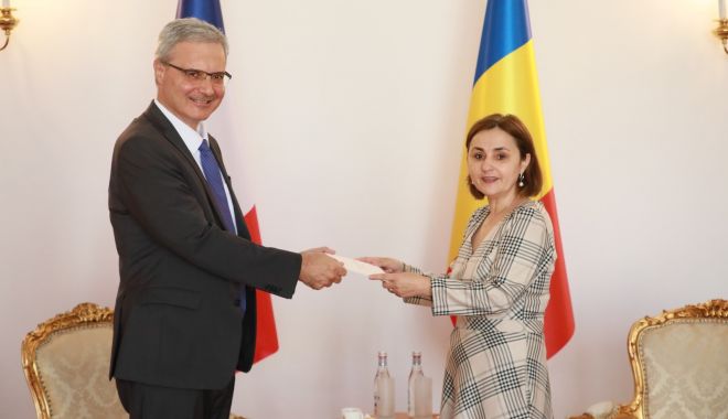 Ministrul de Externe, Luminiţa Odobescu, întâlnire cu ambasadorul agreat al Franţei - ambasador-franta-romania-1694701177.jpg