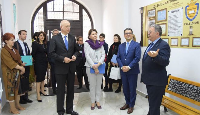 Ambasadorii Franței  și Germaniei  au vizitat mai  multe licee  din Constanța - ambasadoriifranteiprint-1553883704.jpg