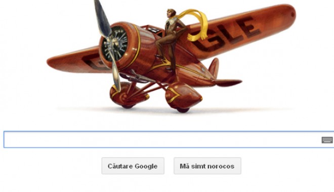 Amelia Earhart, omagiată de Google prin imaginea unui avion - amelia-1343111479.jpg