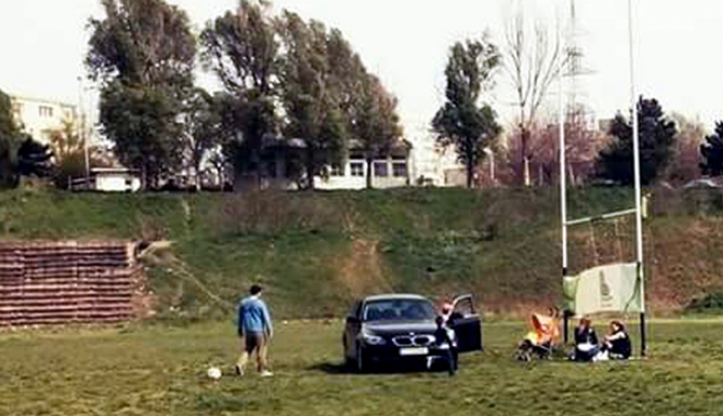Amendă pentru constănțeanul care a parcat pe terenul de rugby - amenda-1460394631.jpg