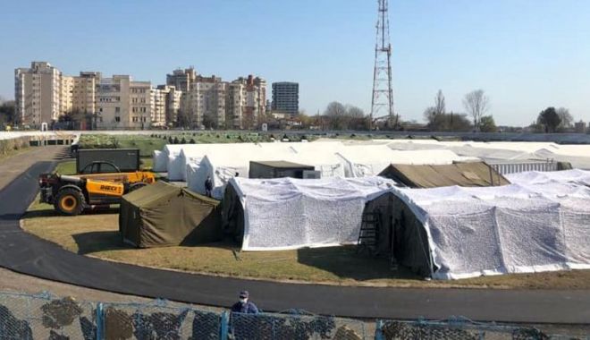Aparatură medicală modernă, la spitalul militar de pe stadionul 