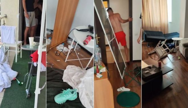 Apartament închiriat în Mamaia, devastat de un grup de tineri: 