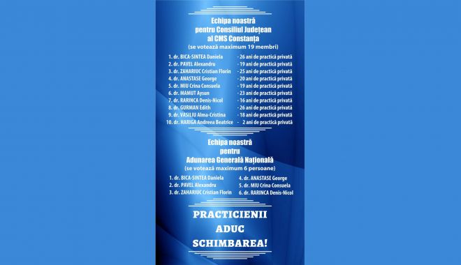 Alegeri la Colegiul Medicilor Stomatologi. Ce şi-a propus echipa dr. Daniela Bica Sintea - articol-dr-bica-sintea-1699375496.jpg