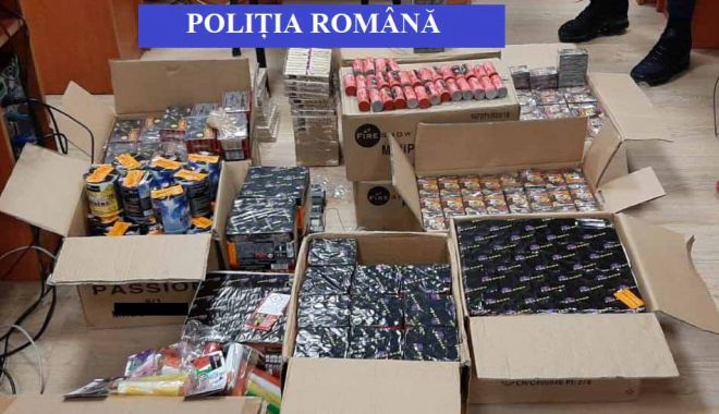 IGPR: Peste 141 de tone de articole pirotehnice - confiscate de poliţişti, în perioada sărbătorilor de iarnă