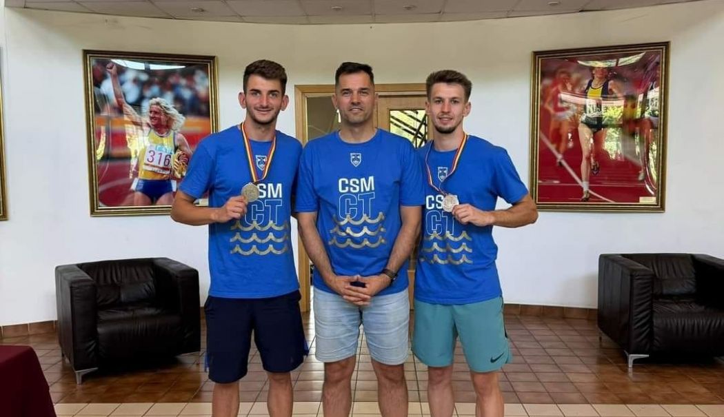 Medalii pentru doi atleţi de la CSM Constanţa. Dragoș Silvestru şi Alexandru Toader au urcat pe pdium - atletism-csm-1723020947.jpg