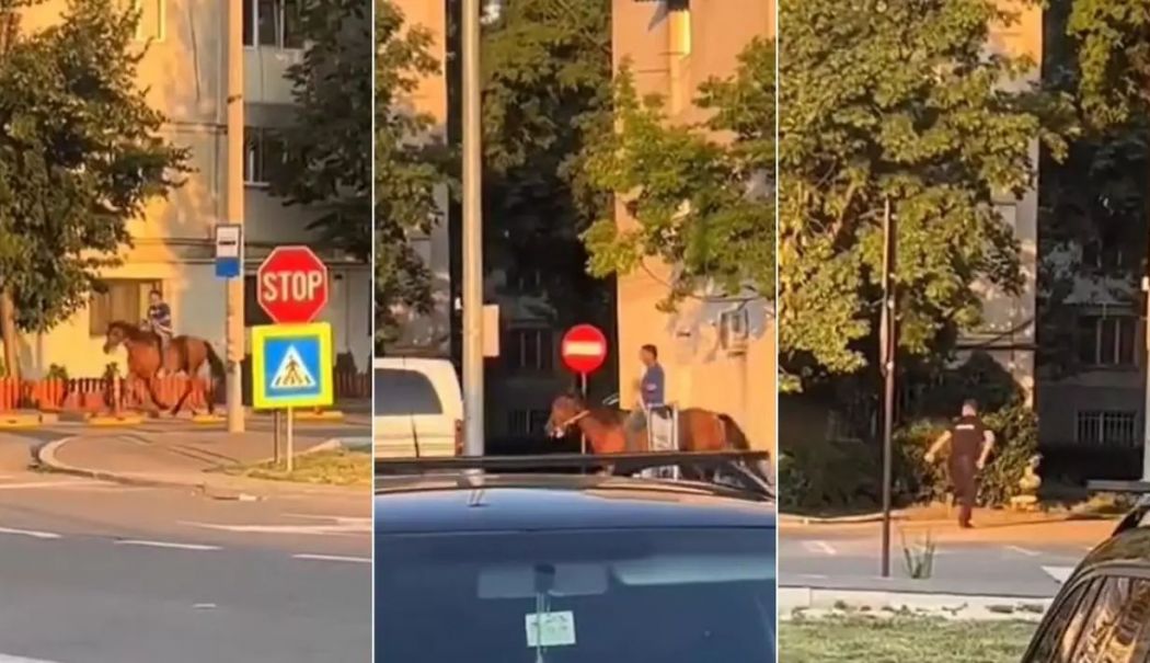 De necrezut! Un bărbat călare pe cal a fost urmărit de polițiști înarmați pe străzi - barbat-calare-1752499261.jpg