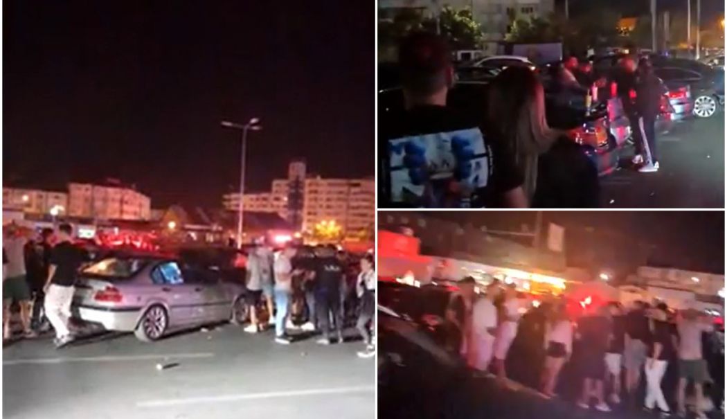 Bătaie generală, după ce o tânără care făcea drifturi a lovit mai multe mașini într-o parcare - bataie-1756625409.jpg