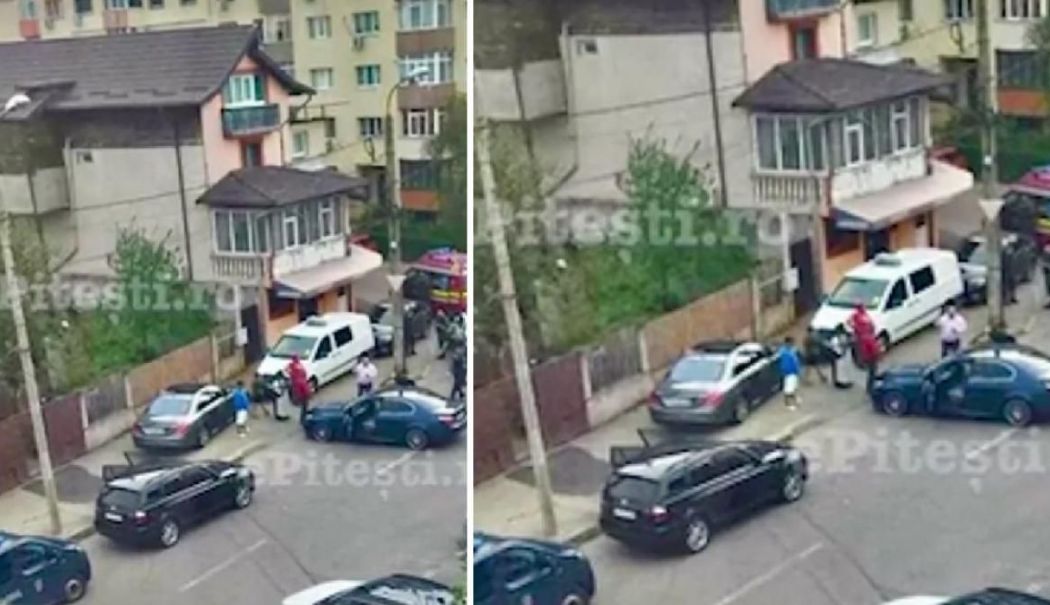 Bătaie cu topoare în plină stradă! Mascaţii şi poliţiştii au intervenit de urgenţă