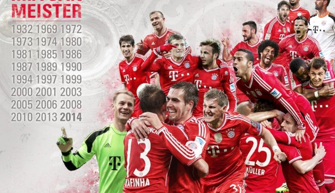 Bayern Munchen a câștigat al 24-lea titlu de campioană a Germaniei - bayern-1395826122.jpg