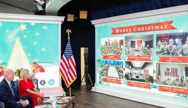 Soldații americani de la Deveselu au luat parte la convorbirea de Crăciun cu Joe Biden - bidensoldatideveselu-1640611629.jpg