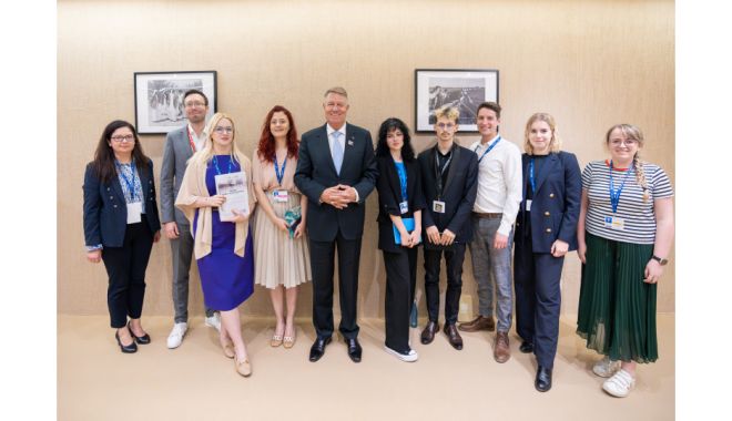 Klaus Iohannis s-a întâlnit în Dubai cu reprezentanții European Youth Forum, cea mai mare platformă a tineretului din UE