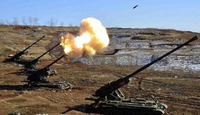 Coreea de Nord a bombardat o unitate militară sud-coreeană - bombardament-1440066400.jpg