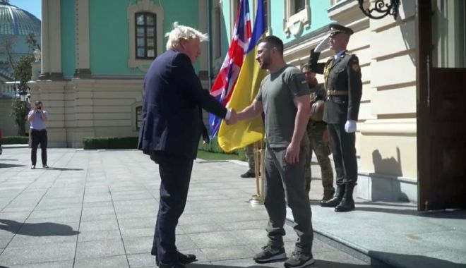 Boris Johnson, la Kiev de Ziua Independenței Ucrainei