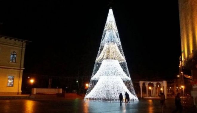 Bradul de 100.000 de euro din Târgu-Jiu, ținut sub sechestru ani de zile, folosit de autorități pentru Crăciunul de anul acesta. Ce spune DNA - brad-1637258412.jpg
