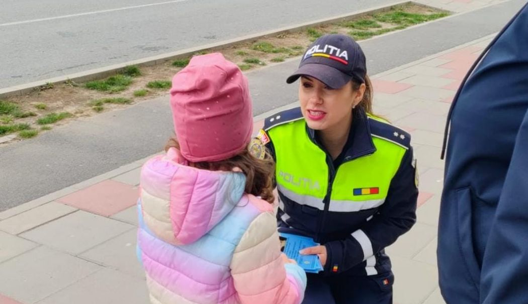 Copiii au primit sfaturi de la polițiștii constănțeni cum să-și petreacă vacanța de Paște în siguranță