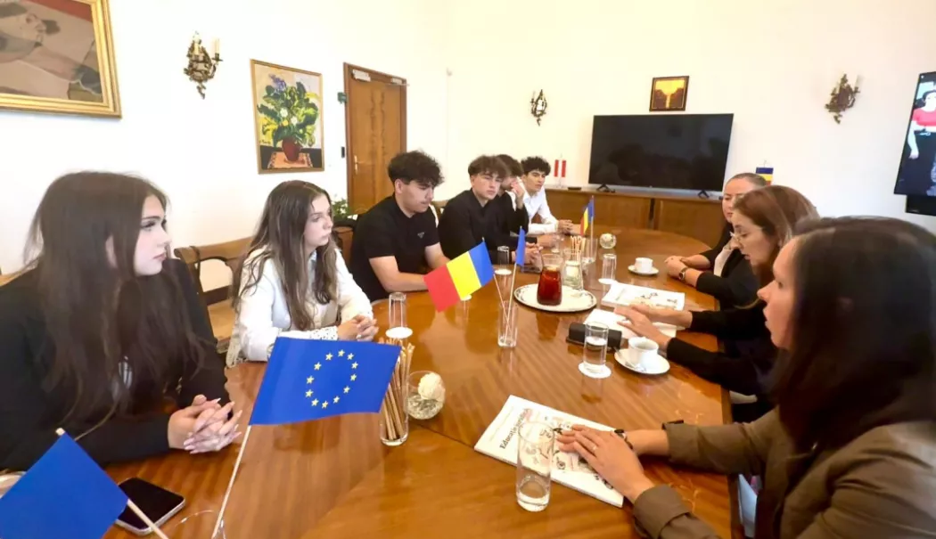 Foto - Elevi din Constanța, în vizită la Ambasada României din Austria. Lecție despre diplomație și implicare civică