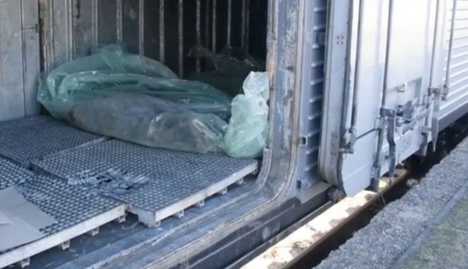 Imaginile războiului: Cadavrele militarilor ruși, strânse și îngropate de ucraineni