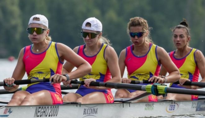 Două medalii de aur şi una de argint pentru România la Europenele de Canotaj U23