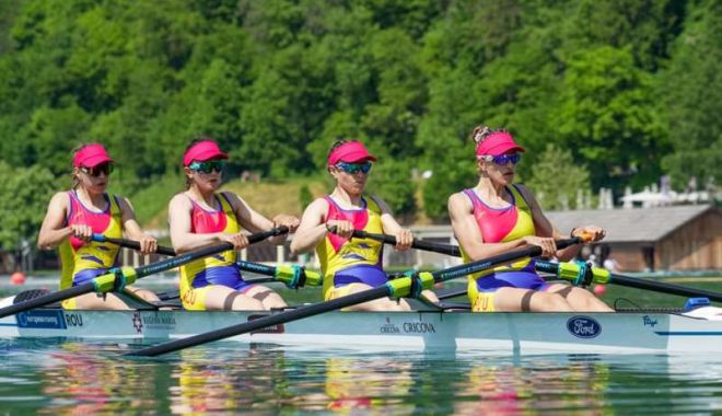 Canotaj: România, medaliată cu aur la Europenele din Slovenia în proba de patru rame feminin