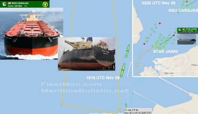 Carambol cu trei nave într-un port brazilian - carambolcutreinaveintrunportbraz-1606722782.jpg