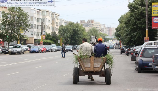 Căruțele bagă zâzanie între constănțeni și polițiști - carutapebulevardullapusneanu1-1337718510.jpg