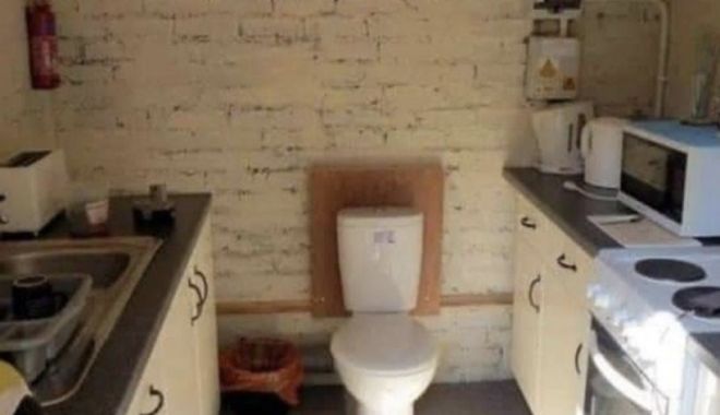 O nouă garsonieră de închiriat în Cluj, cu WC-ul în bucătărie, a stârnit reacții pe internet