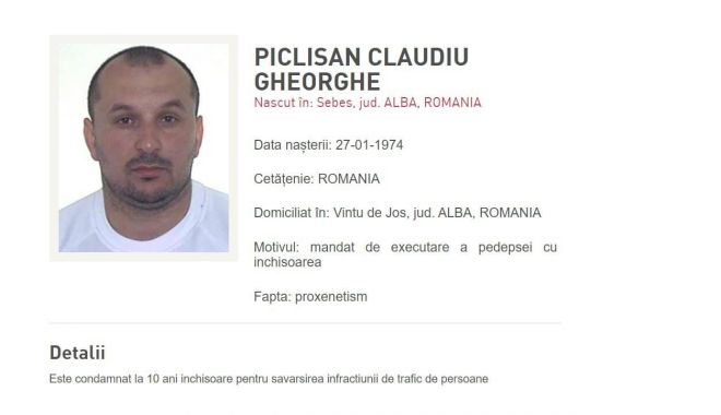 Urmărit internațional, prins în Spania, după aproape 20 de ani de la comiterea faptelor - cautatintenationalclaudiupaclisa-1706637783.jpg