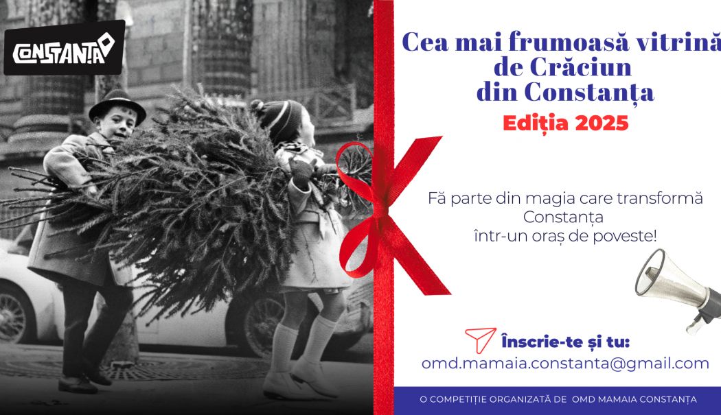 OMD Mamaia Constanța lansează ediția 2025 a concursului „Cea mai frumoasă vitrină de Crăciun”
