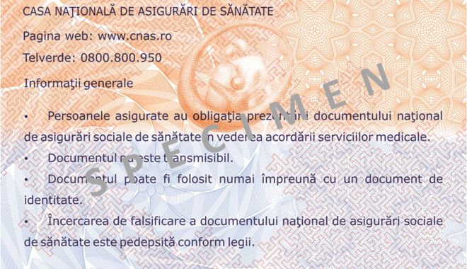 Veste importantă pentru toți românii! Ce se întâmplă cu cardurile de sănătate - ceasspecimenspatecard-1550233417.jpg