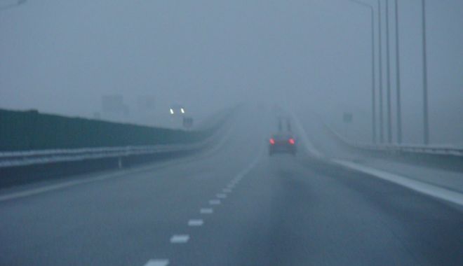 Şoferi, mare atenţie! CEAȚĂ PE AUTOSTRADA A2 BUCUREȘTI-CONSTANȚA