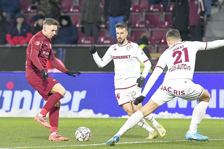 CFR Cluj - Rapid 1-1, într-un meci din Superliga României la fotbal - cfr-rapid-1732444575.jpg