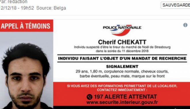 Autorul atacului armat de la Strasbourg a fost UCIS într-un schimb de focuri - cherifchekatt08265300-1544735431.jpg
