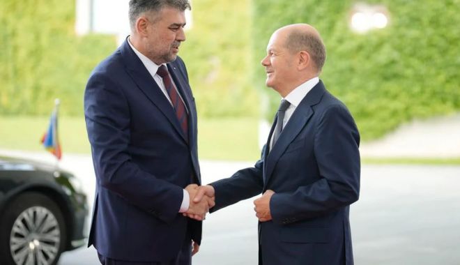 Prim-ministrul Ciolacu, primit de cancelarul german Olaf Scholz