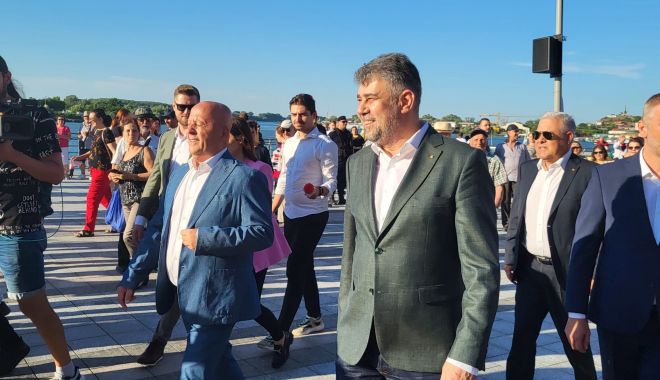 GALERIE FOTO/Marcel Ciolacu inaugurează faleza Ivan Patzaichin din Tulcea