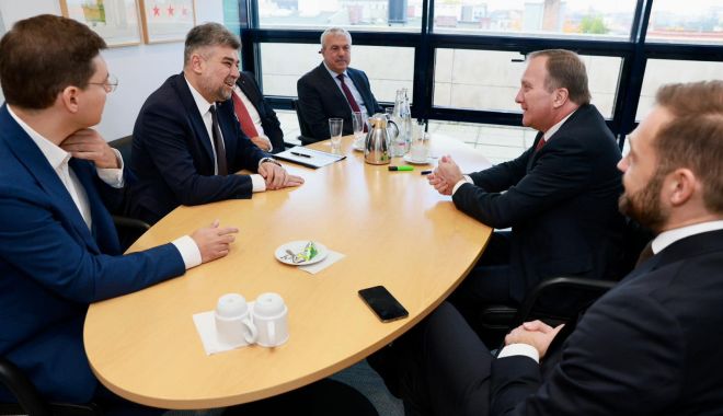 Marcel Ciolacu, întâlnire cu fostul premier suedez Stefan Lofven - ciolacuintalnire-1665759422.jpg