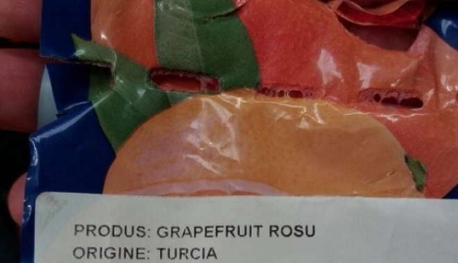 ANPC avertizează: Citiți etichetele citricelor. 