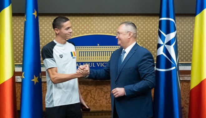 Nicolae Ciucă: David Popovici este o sursă inepuizabilă de inspirație