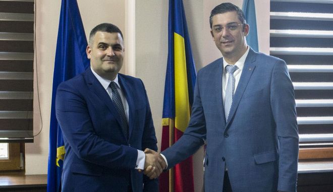 Șeful CJC, Horia Țuțuianu, întâlnire cu ministrul Apărării, Gabriel Leș - cjcintalnireministrules-1555431823.jpg