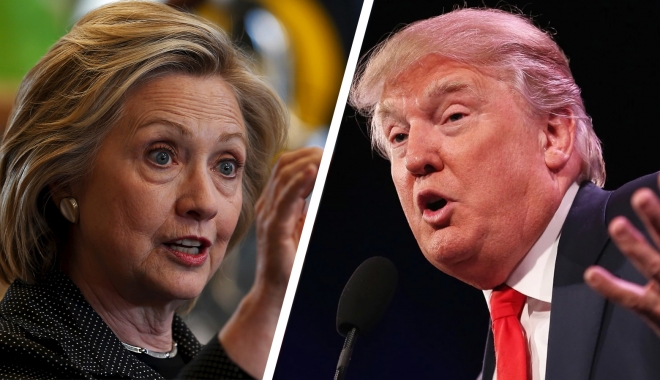 SUA / Trump O EGALEAZA pe Clinton în sondajul Reuters/Ipsos - clintontrumpsplit-1472885397.jpg
