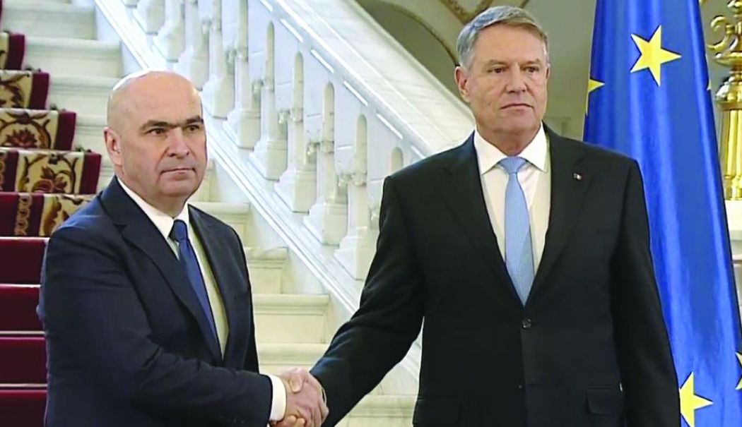 Moment istoric la Cotroceni! Klaus Iohannis i-a predat mandatul preşedintelui interimar Ilie Bolojan - cmyk-x-fond-iohannis-plecare-1739375691.jpg