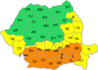 ANM/ Cod galben de caniculă în Dobrogea, cod portocaliu în Oltenia și Muntenia - codgalben-1342163877.jpg