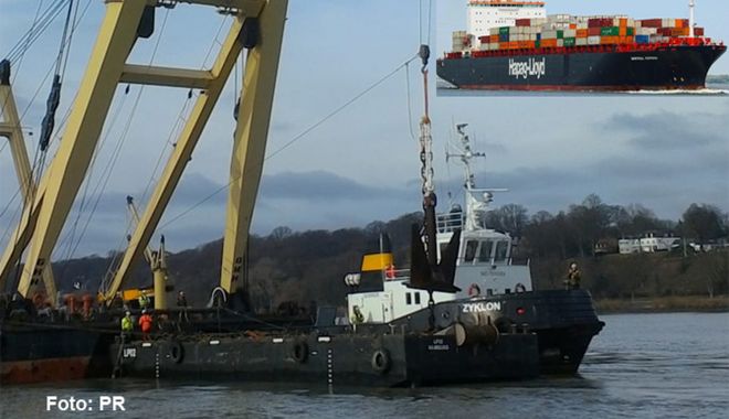 Coliziune ratată la milimetru între două portcontainere - coliziuneratatalamilimetruintred-1612338773.jpg