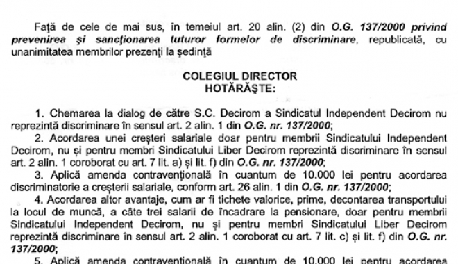 Compania Decirom SA din portul Constanța, amendată cu 50.000 de lei pentru discriminare (II) - companiadeciromamendata3-1476721912.jpg