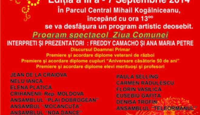 Comuna Mihail Kogălniceanu  se pregătește de sărbătoare - comunamihailkogalniceanusepregat-1409845069.jpg