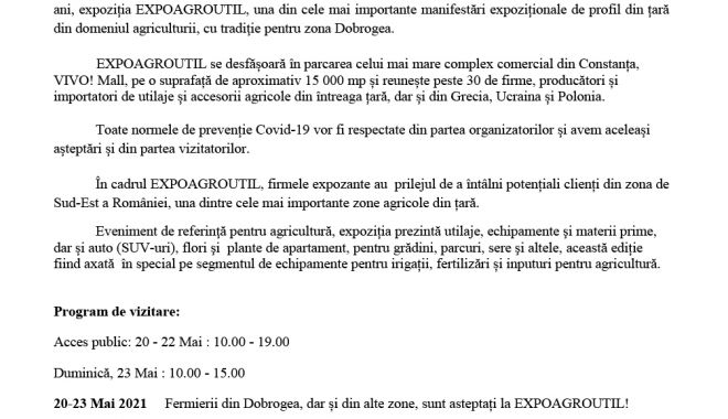 Mierea de Capidava va avea certificat de origine europeană - comunicatexpoagroutil2021-1621330283.jpg