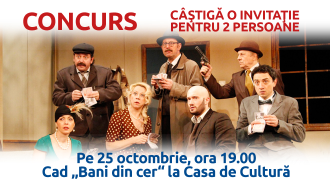 CONCURS. Cuget Liber te trimite la spectacolul 